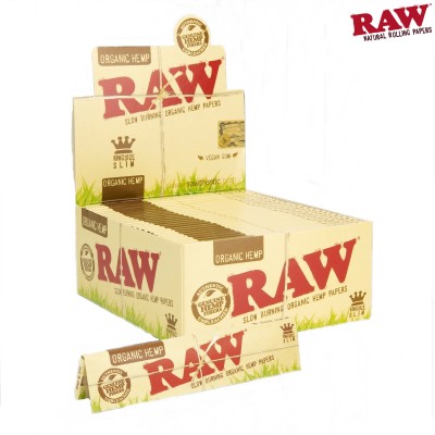 RAW KING SLIM - ORGANIC HEMP - 50CT/PACK